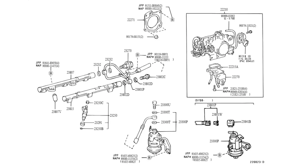 2007 Toyota Camry throttle body