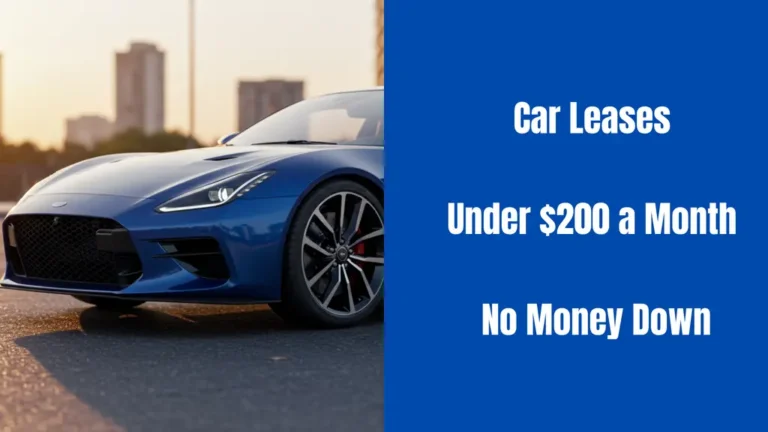 Car Leases Under $200 a Month No Money Down