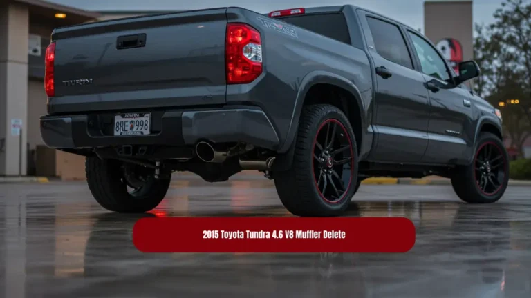 My Dads 2015 Toyota Tundra 4.6 V8 Muffler Delete​